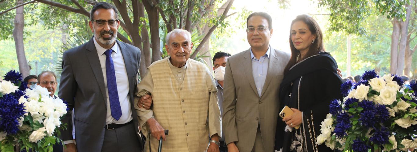 Picture of Dr. Arshad Ahmad, Syed Babar Ali, Mr. and Mrs. Luqman Ali Afzal 